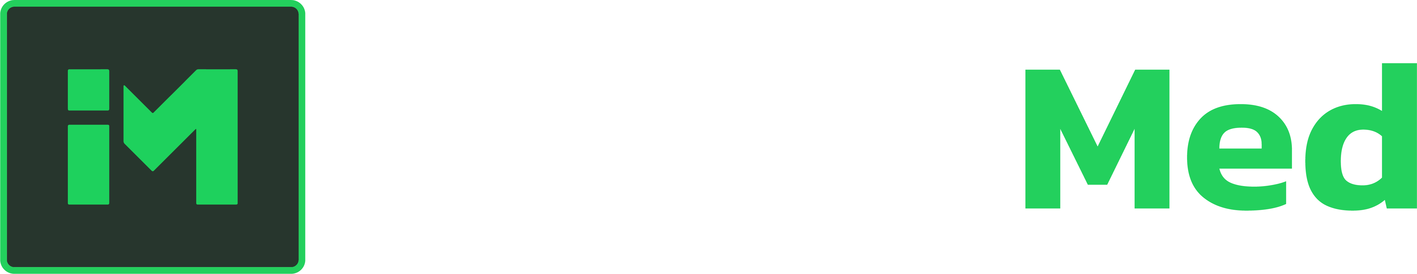 Invendmed logo white text